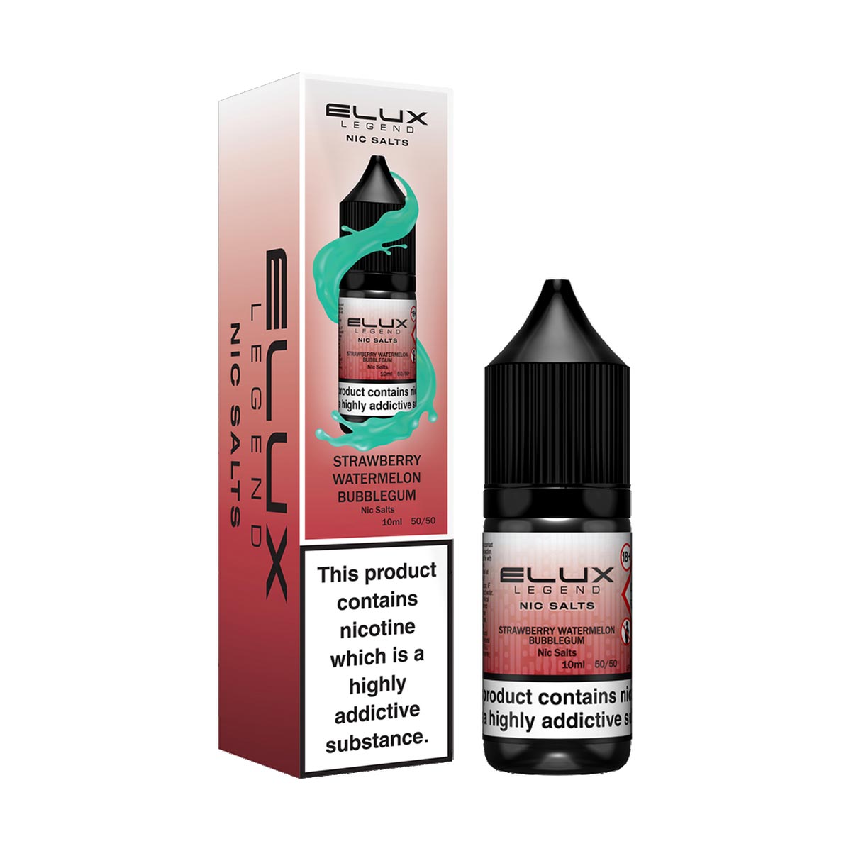 Strawberry Watermelon Bubblegum Nic Salt E-liquid by Elux Legend